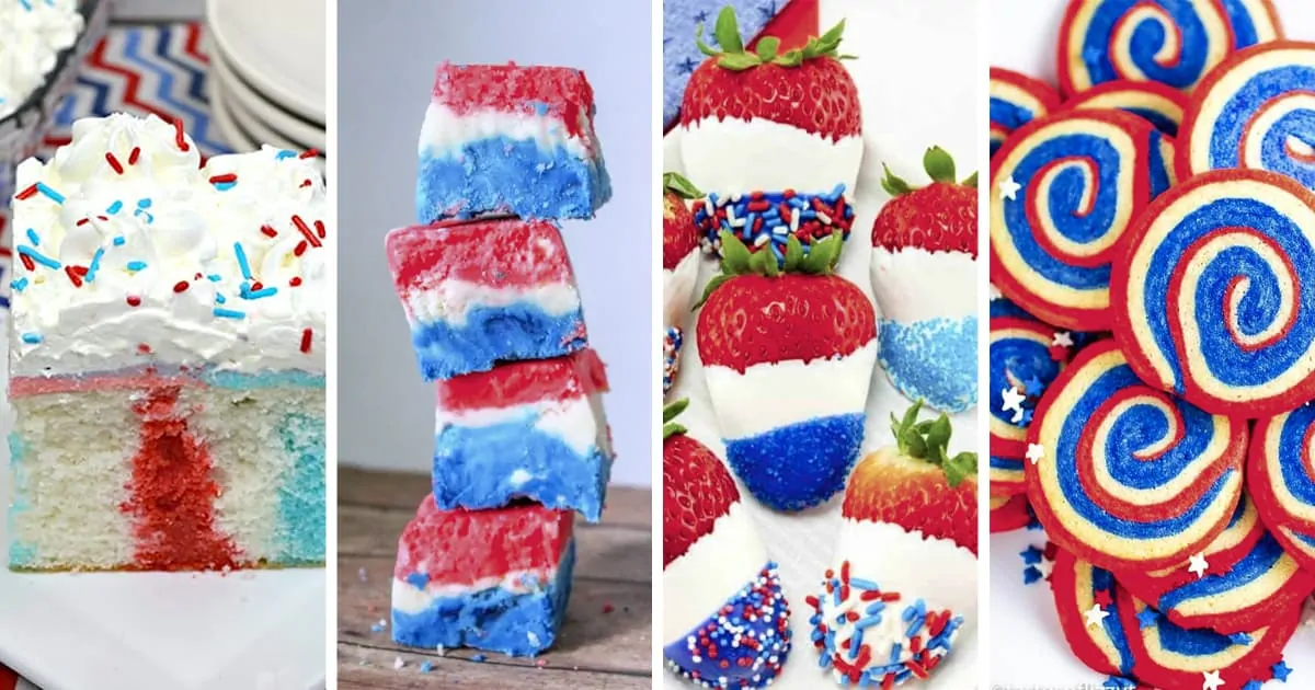 100 Red, White and Blue desserts for Summer